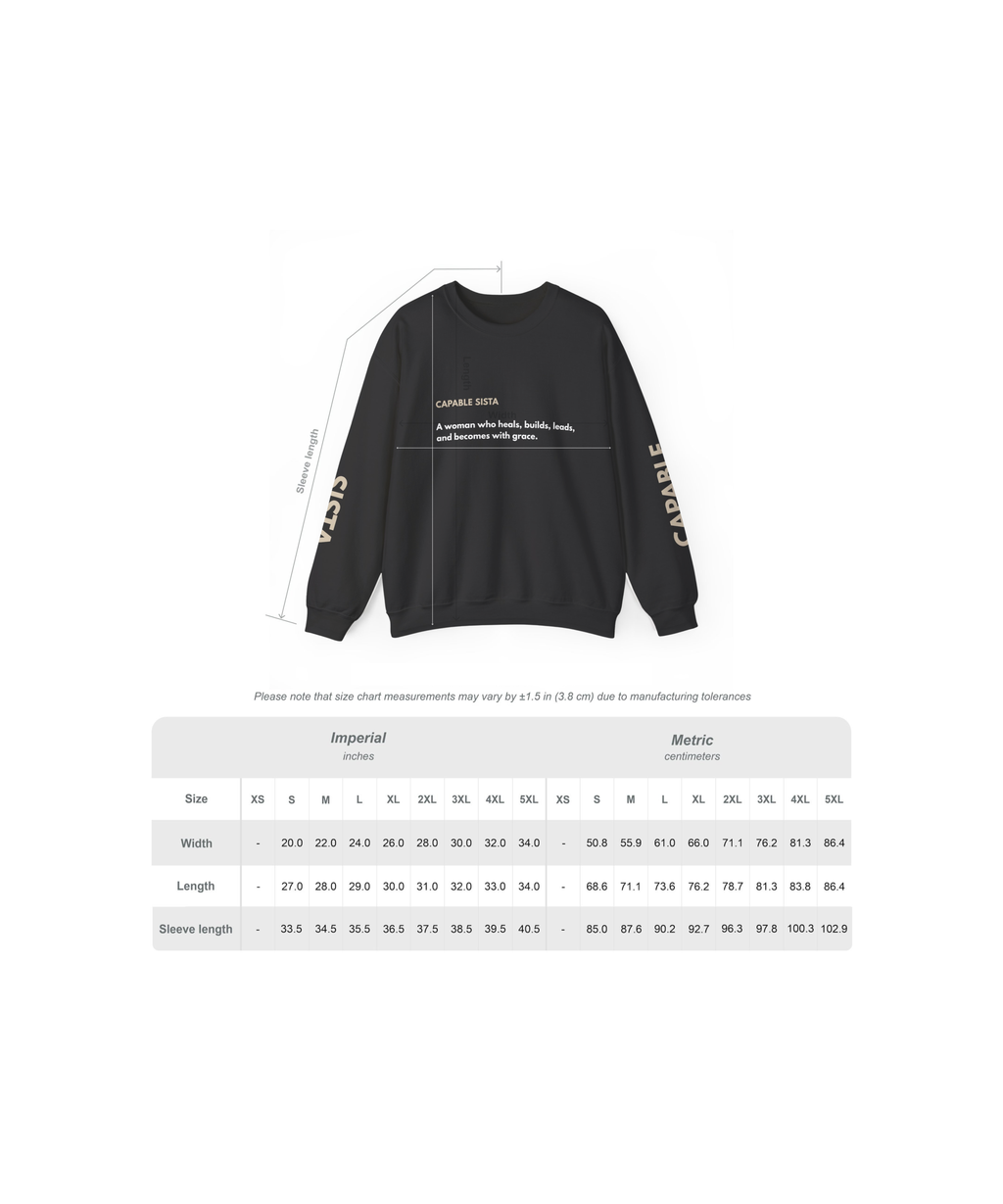 Definition of a Capable Sista Sweatshirt