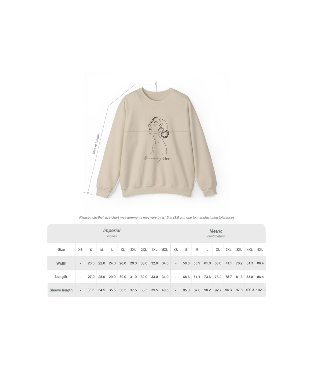 Becoming Her Illustration Sweatshirt